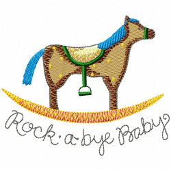 Horses Embroidery Design 1